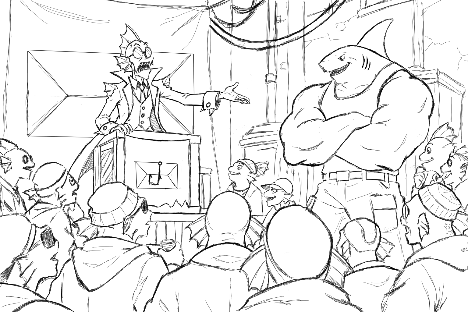 Helpdesker Returns sketch book artwork 4