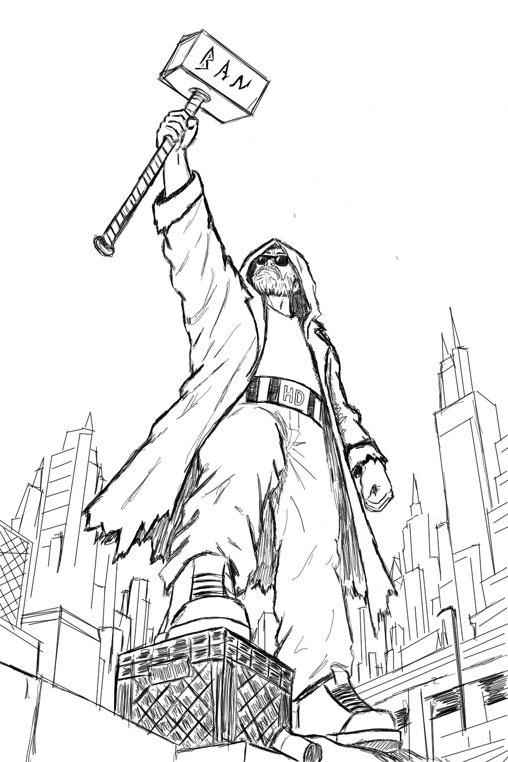 Helpdesker Returns sketch book artwork 10
